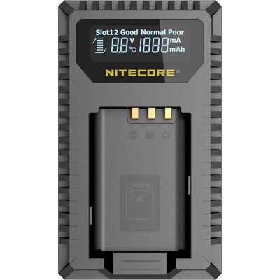 Nitecore USN2 Chargeur double compact pour Sony NB B1X avec indicateur + USB (Chargeur de batterie d'appareil photo), Alimentation pour appareil photo, Noir - Publicité Nitecore USN2 Chargeur double compact pour Sony NB B1X avec indicateur + USB (Chargeur de batterie d'appareil photo), Alimentation pour appareil photo, Noir - Publicité
