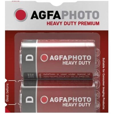 Agfaphoto zinková batéria R20/D, blister 2ks (2 pcs), Batteries + piles - Publicité Agfaphoto zinková batéria R20/D, blister 2ks (2 pcs), Batteries + piles - Publicité