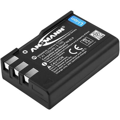 Ansmann A-Nik FR EL 9 (Batterie de l'appareil photo), Alimentation pour appareil photo, Noir - Publicité Ansmann A-Nik FR EL 9 (Batterie de l'appareil photo), Alimentation pour appareil photo, Noir - Publicité