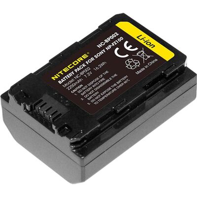 Batterie pour Sony NP-FZ100 de Nitecore - 2250mAh - Publicité Batterie pour Sony NP-FZ100 de Nitecore - 2250mAh - Publicité