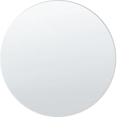 Miroir Murale Argenté Beliani 80 x 80 cm Rond Décoratif - Publicité Miroir Murale Argenté Beliani 80 x 80 cm Rond Décoratif - Publicité