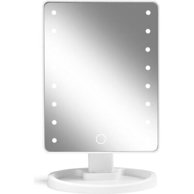 Cimi, Miroir cosmétique, Gillian Jones - Hollywood Mirror with Touch, LED Light and USB-C - Compact - Publicité Cimi, Miroir cosmétique, Gillian Jones - Hollywood Mirror with Touch, LED Light and USB-C - Compact - Publicité