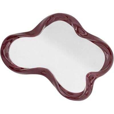 Bloomingville, Miroir, - Violeta Wall Mirror - Red - Polyresin (47 x 61.50 cm) - Publicité Bloomingville, Miroir, - Violeta Wall Mirror - Red - Polyresin (47 x 61.50 cm) - Publicité