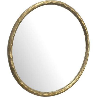 Miroir Mural Rond Wohnling - Diamètre 60cm - Cadre Doré - Élégant et Fait Main - Publicité Miroir Mural Rond Wohnling - Diamètre 60cm - Cadre Doré - Élégant et Fait Main - Publicité