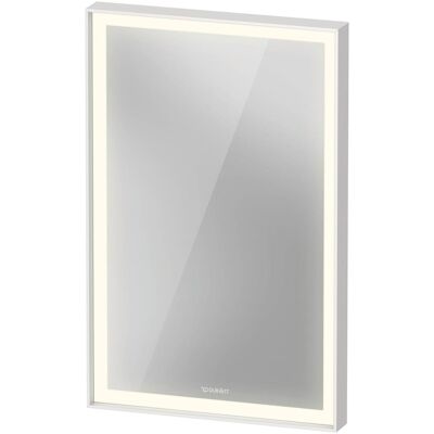 Miroir Duravit L-Cube Blanc aluminium mat - Capteur, Dimmable, 45x70 cm - Publicité Miroir Duravit L-Cube Blanc aluminium mat - Capteur, Dimmable, 45x70 cm - Publicité