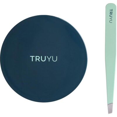 Truly, Miroir cosmétique, - Compact Mirror & Tweezer - Publicité Truly, Miroir cosmétique, - Compact Mirror & Tweezer - Publicité