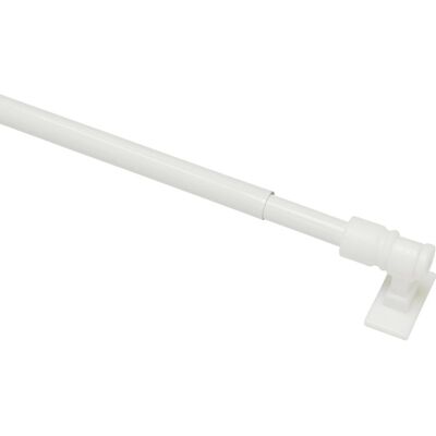 GARDINIA - Tringle à rideau bistro extensible - Métal/Plastique, Blanc - Publicité GARDINIA - Tringle à rideau bistro extensible - Métal/Plastique, Blanc - Publicité