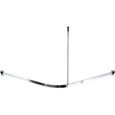 vidaXL Ridder Barre de Rideau de Douche d'Angle Universelle avec Crochets Chrome - Type de Douche - Publicité vidaXL Ridder Barre de Rideau de Douche d'Angle Universelle avec Crochets Chrome - Type de Douche - Publicité