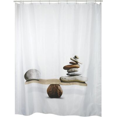 Rideau de Douche MSV Blanc en Polyester - 180x200cm - Rideau de douche - Publicité Rideau de Douche MSV Blanc en Polyester - 180x200cm - Rideau de douche - Publicité