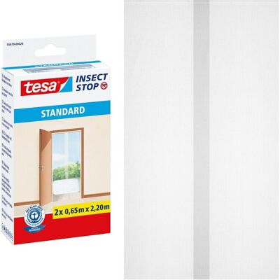 tesa, Moustiquaire, Moustiquaire STANDARD pour fenêtre, avec bande Velcro, sans perçage (65 x 220 cm) - Publicité tesa, Moustiquaire, Moustiquaire STANDARD pour fenêtre, avec bande Velcro, sans perçage (65 x 220 cm) - Publicité