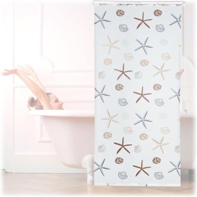 Relaxdays, Rideau de douche, Store de douche Océan (100 x 240 cm) - Publicité Relaxdays, Rideau de douche, Store de douche Océan (100 x 240 cm) - Publicité
