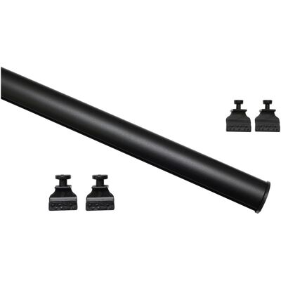 GARDINIA Barre de Poids - Aluminium, 60cm, Noir - Barre de Poids pour Rideaux - Publicité GARDINIA Barre de Poids - Aluminium, 60cm, Noir - Barre de Poids pour Rideaux - Publicité