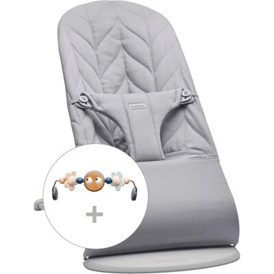 BabyBjörn, Transat pour bébé, Bliss Woven Bouncer + Toy, Light Grey/Googly Eyes - Publicité BabyBjörn, Transat pour bébé, Bliss Woven Bouncer + Toy, Light Grey/Googly Eyes - Publicité