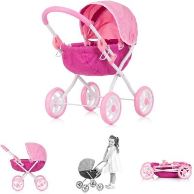 Poussette poupée Chipolino Daisy - Pliante, Parapluie Solaire, 4 Roues - Poussette - Publicité Poussette poupée Chipolino Daisy - Pliante, Parapluie Solaire, 4 Roues - Poussette - Publicité