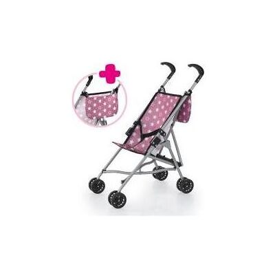 Bayer Puppenwagen mit Tasche in antikem Rosa - Publicité Bayer Puppenwagen mit Tasche in antikem Rosa - Publicité