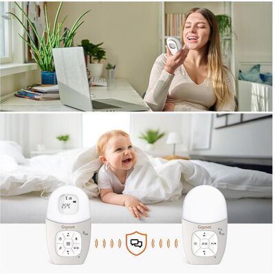 Siemens Gigaset, Babyphone, Audio Bébé 100 (Babyphone audio, 300 m) - Publicité Siemens Gigaset, Babyphone, Audio Bébé 100 (Babyphone audio, 300 m) - Publicité