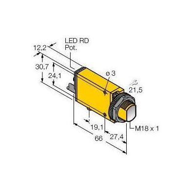 Turck, Détecteur de mouvements, Opto Sensor Barrière unidirectionnelle Émetteur SMA31E W/30 (3 m) - Publicité Turck, Détecteur de mouvements, Opto Sensor Barrière unidirectionnelle Émetteur SMA31E W/30 (3 m) - Publicité