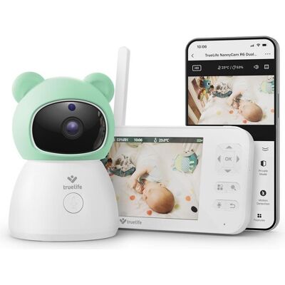Truelife, Babyphone, NannyCam R6 Dual Smart (Babyphone avec caméra) - Publicité Truelife, Babyphone, NannyCam R6 Dual Smart (Babyphone avec caméra) - Publicité