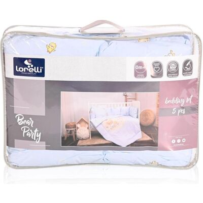 Lorelli, Linge de lit pour enfants, linge de lit bébé 5 pcs (140 x 95 cm, 43 x 35 cm) - Publicité Lorelli, Linge de lit pour enfants, linge de lit bébé 5 pcs (140 x 95 cm, 43 x 35 cm) - Publicité