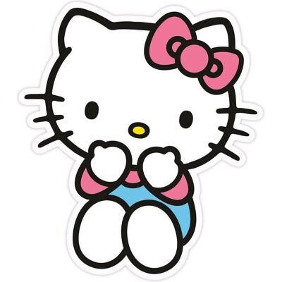 Herding, Coussin pour enfant, Sanrio Coussin décoratif Hello Kitty Blue Pants 36 cm (36 x 30 cm) - Publicité Herding, Coussin pour enfant, Sanrio Coussin décoratif Hello Kitty Blue Pants 36 cm (36 x 30 cm) - Publicité