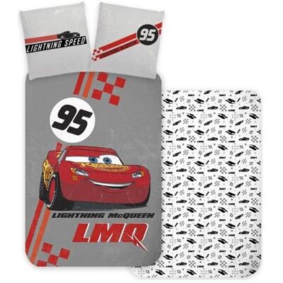 Cars Marque Modèle Housse de duvet grise en coton réversible - Enfant - Publicité Cars Marque Modèle Housse de duvet grise en coton réversible - Enfant - Publicité