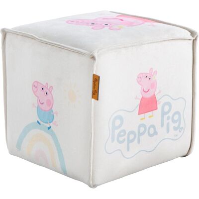 Roba, Chaises + table pour enfant, Tabouret pour enfants en forme de cube Peppa Pig (Tabouret pour enfants) - Publicité Roba, Chaises + table pour enfant, Tabouret pour enfants en forme de cube Peppa Pig (Tabouret pour enfants) - Publicité