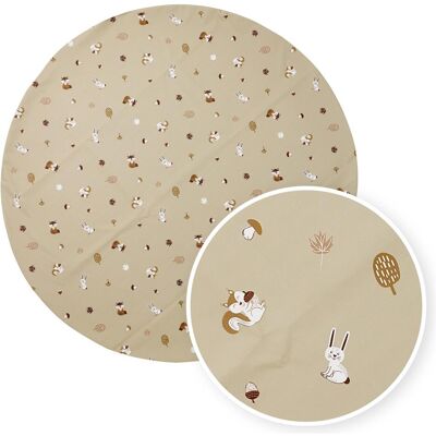 Meyco Animaux de la Forêt Tapis pour Chaise Haute - Tapis de Jeu et Spill - Publicité Meyco Animaux de la Forêt Tapis pour Chaise Haute - Tapis de Jeu et Spill - Publicité
