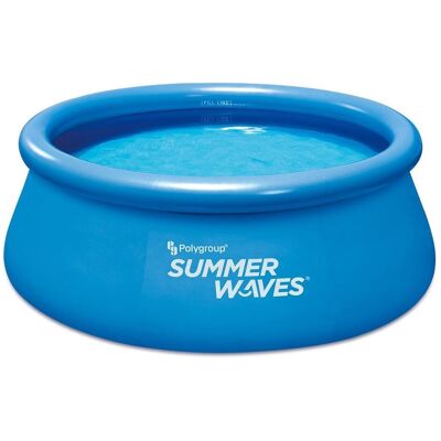 Piscine Summer Waves 244x76cm - Ronde, Bleue, Quick Set - Publicité Piscine Summer Waves 244x76cm - Ronde, Bleue, Quick Set - Publicité