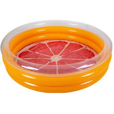 Jilong Kinderpool - 3-Ring Pool "Grapefruit" - Publicité Jilong Kinderpool - 3-Ring Pool "Grapefruit" - Publicité