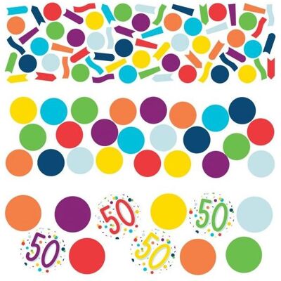 Magni confetti 50 Confetti Birthday 34 grammes papier (10 pcs) - Publicité Magni confetti 50 Confetti Birthday 34 grammes papier (10 pcs) - Publicité