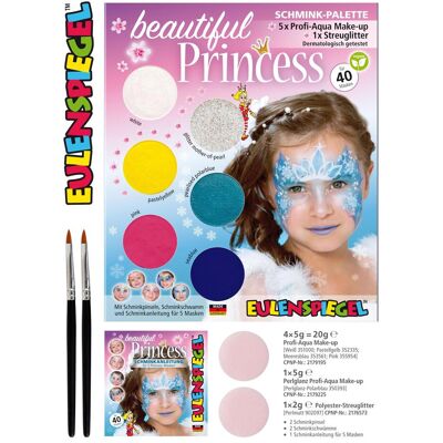 Eulenspiegel 207031 - Palette de maquillage Beautiful Princess, instructions pour 5 masques de princesse, enfant - Publicité Eulenspiegel 207031 - Palette de maquillage Beautiful Princess, instructions pour 5 masques de princesse, enfant - Publicité