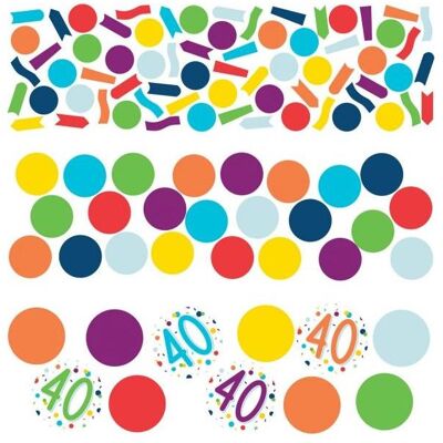 Magni amscan confetti 40 confettis anniversaire 34 grammes de papier (10 pcs) - Publicité Magni amscan confetti 40 confettis anniversaire 34 grammes de papier (10 pcs) - Publicité