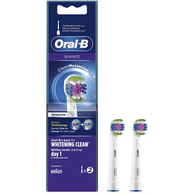 Oral-B, Tête de brosse à dents, EB18-2 3D (2x) - Publicité Oral-B, Tête de brosse à dents, EB18-2 3D (2x) - Publicité