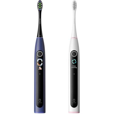 Clean, Brosse à dents électrique, OCLEAN Brosse à Dents Électrique X Lite S Duo Set Bleu Foncé+Gris - Publicité Clean, Brosse à dents électrique, OCLEAN Brosse à Dents Électrique X Lite S Duo Set Bleu Foncé+Gris - Publicité