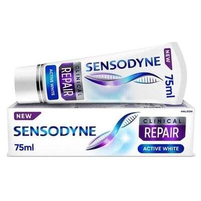 Sensodyne, Dentifrice, Clinical Repair Active White Whitening Toothpaste 75ml (75 ml) - Publicité Sensodyne, Dentifrice, Clinical Repair Active White Whitening Toothpaste 75ml (75 ml) - Publicité