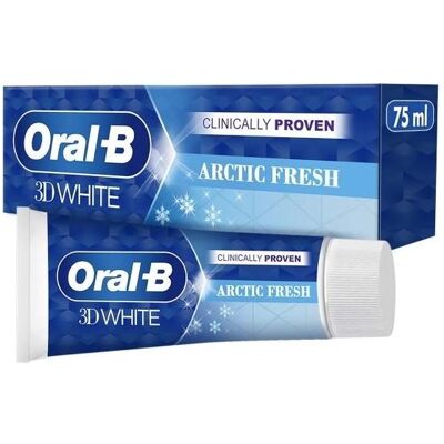 Oral-B, Dentifrice, Tandpasta 3D White Fresh 75ml (75 ml) - Publicité Oral-B, Dentifrice, Tandpasta 3D White Fresh 75ml (75 ml) - Publicité