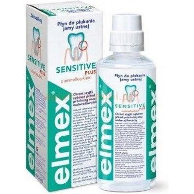 Bain de bouche sensitive Elmex - 400ml - Plus - Publicité Bain de bouche sensitive Elmex - 400ml - Plus - Publicité