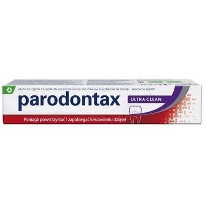 Parodontax, Dentifrice, Dentifrice Ultra Clean avec fluor pour les gencives qui saignent 75ml (75 ml) - Publicité Parodontax, Dentifrice, Dentifrice Ultra Clean avec fluor pour les gencives qui saignent 75ml (75 ml) - Publicité