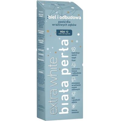 White Pearl, Blanchiment des dents, Extra White White And Restoration Toothpaste For Sensitive Teeth 75Ml (75 ml, Kit de blanchiment) - Publicité White Pearl, Blanchiment des dents, Extra White White And Restoration Toothpaste For Sensitive Teeth 75Ml (75 ml, Kit de blanchiment) - Publicité
