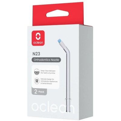 Clean, Soins dentaires : accessoires, oclean Ersatzdüsen für Munddusche C05000028 N23 Orthodontics Nozzle W10 2 Pack weiss - Publicité Clean, Soins dentaires : accessoires, oclean Ersatzdüsen für Munddusche C05000028 N23 Orthodontics Nozzle W10 2 Pack weiss - Publicité