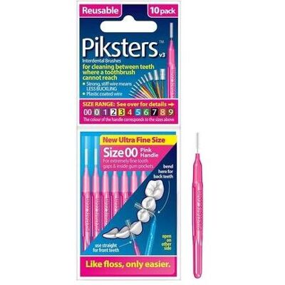 Piksters - Interdental Brushes - Rose - 00 - Interdental - Publicité Piksters - Interdental Brushes - Rose - 00 - Interdental - Publicité