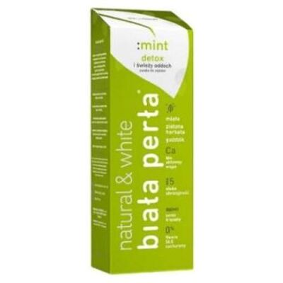 White Pearl, Dentifrice, Natural & White Detox Fresh Breath Toothpaste Menthe 75Ml (75 ml) - Publicité White Pearl, Dentifrice, Natural & White Detox Fresh Breath Toothpaste Menthe 75Ml (75 ml) - Publicité