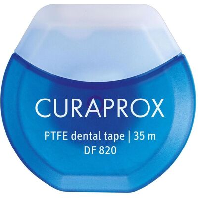 Fil dentaire Curaprox DF 820 en Teflon - Bande dentaire en Teflon - Publicité Fil dentaire Curaprox DF 820 en Teflon - Bande dentaire en Teflon - Publicité