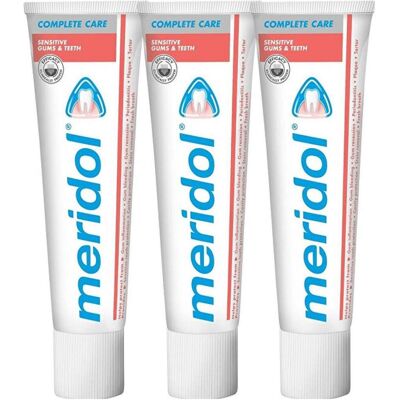 Meridol Complete Care Sensible Gencives & Dents - Dentifrice - Publicité Meridol Complete Care Sensible Gencives & Dents - Dentifrice - Publicité