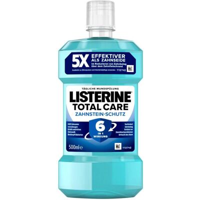 Rinçage buccal Listerine Total Care Contrôle de tartre - Rince-bouche - Publicité Rinçage buccal Listerine Total Care Contrôle de tartre - Rince-bouche - Publicité