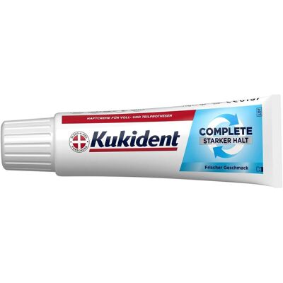 Kukident, Dentifrice, Haftcreme Complete Frischer Geschmack 70g Haftcreme (70 ml) - Publicité Kukident, Dentifrice, Haftcreme Complete Frischer Geschmack 70g Haftcreme (70 ml) - Publicité