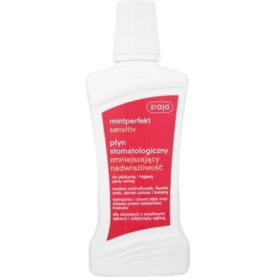 Ziaja, Bain de bouche, Mintperfekt Sensitiv płyn stomatologiczny zmniejszający nadwrażliwość 500ml (500 ml, Bains de bouche, Rince-bouche) - Publicité Ziaja, Bain de bouche, Mintperfekt Sensitiv płyn stomatologiczny zmniejszający nadwrażliwość 500ml (500 ml, Bains de bouche, Rince-bouche) - Publicité
