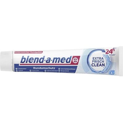 blend-a-med, Dentifrice, Extra Fraîcheur Clean (75 ml) - Publicité blend-a-med, Dentifrice, Extra Fraîcheur Clean (75 ml) - Publicité