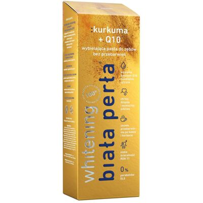 White Pearl, Dentifrice, Pâte à Dent Blanchissante Sans Dissimulation Turmeric 75Ml (75 ml) - Publicité White Pearl, Dentifrice, Pâte à Dent Blanchissante Sans Dissimulation Turmeric 75Ml (75 ml) - Publicité