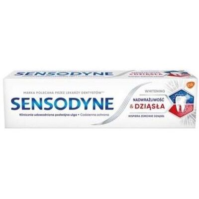 Sensodyne, Dentifrice, Pâte à Dent Blanchissante Hypersensibilité et Gommes 75Ml (75 ml) - Publicité Sensodyne, Dentifrice, Pâte à Dent Blanchissante Hypersensibilité et Gommes 75Ml (75 ml) - Publicité